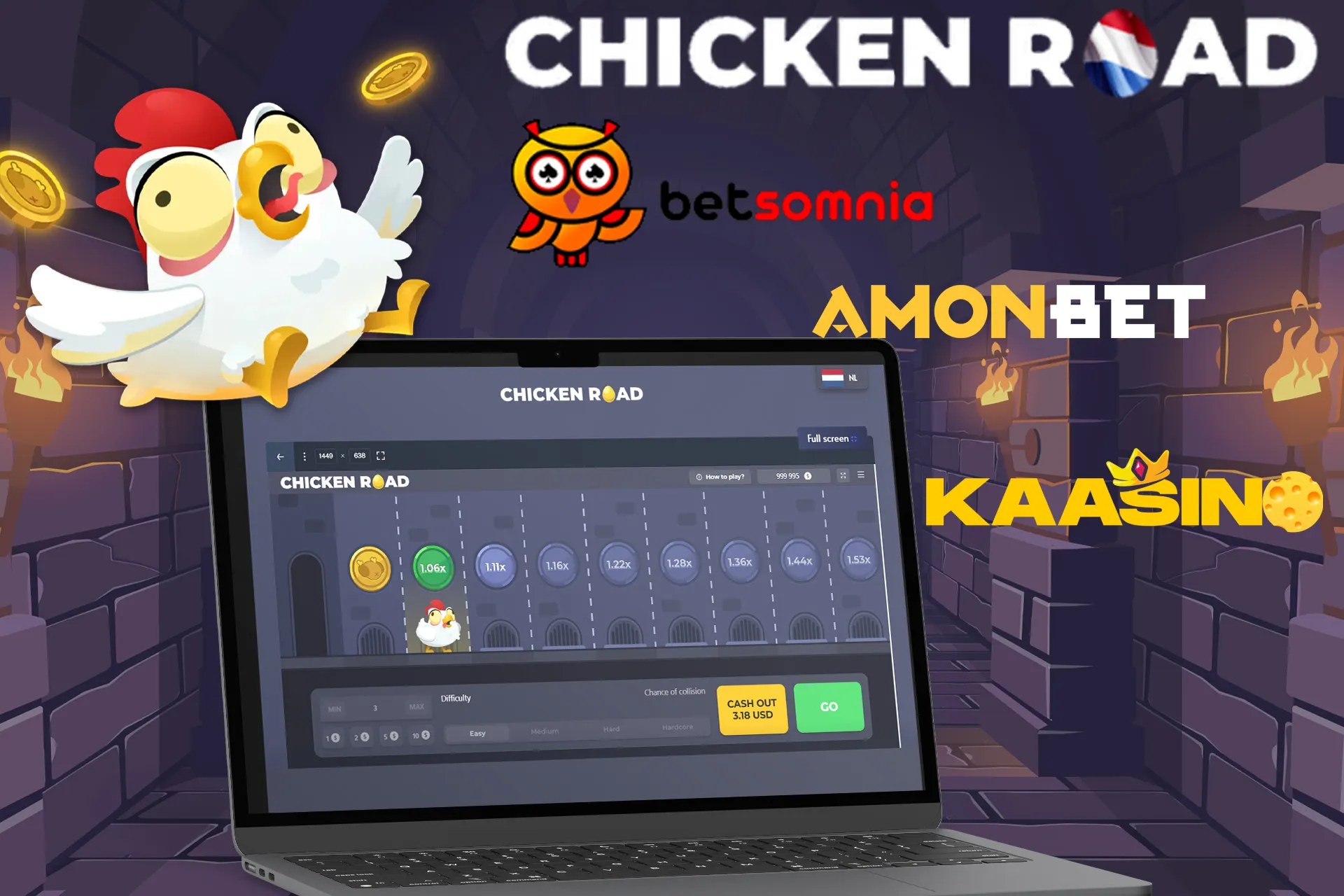 Top casino's met voordelige bonussen voor Chicken Road